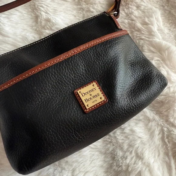 Dooney & Bourke Black and Brown Crossbody Bag - Picture 9 of 10